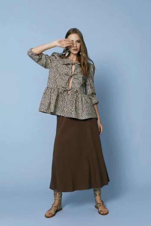 BLUSA CLOVERLEOPARDO