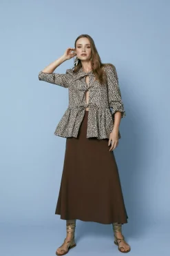 BLUSA CLOVERLEOPARDO