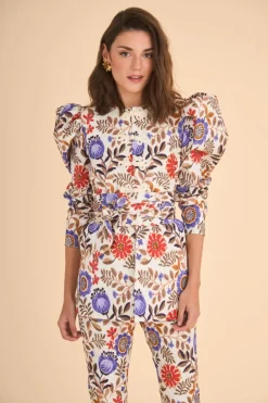 CHAQUETA ALMENDRAESTAMPADO
