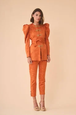 CHAQUETA ALMENDRATERRACOTA