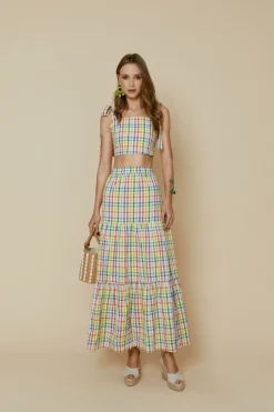 FALDA CHECKMULTICOLOR