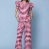 PANTALON LEANDROROJO CUADROS