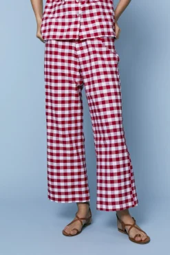 PANTALON LEANDROROJO CUADROS