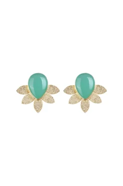 PENDIENTES CELESTEAGUAMARINA