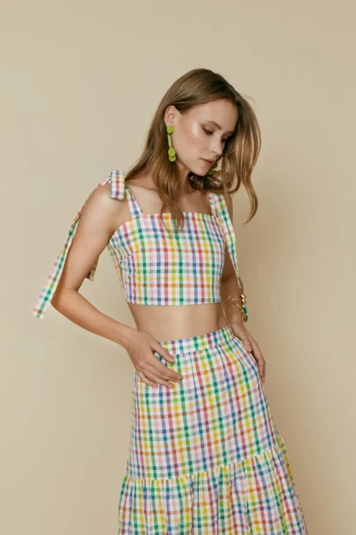 TOP CHECKMULTICOLOR