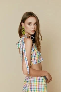 TOP CHECKMULTICOLOR