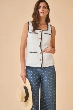 TOP FIESTA FILBERTA BLANCO
