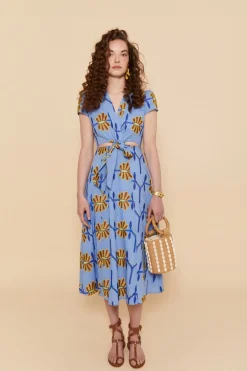 VESTIDO ALBAAZUL FLORES