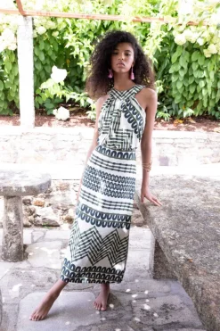 VESTIDO ARIADNAESTAMPADO VERDE