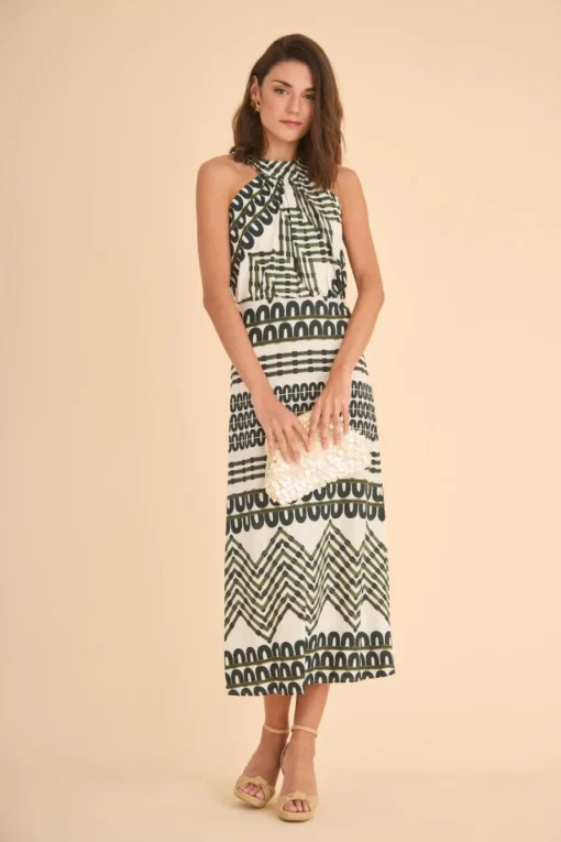 VESTIDO ARIADNAESTAMPADO VERDE