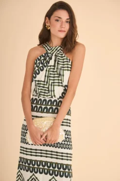 VESTIDO ARIADNAESTAMPADO VERDE