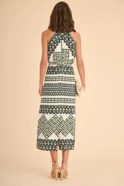 VESTIDO ARIADNAESTAMPADO VERDE