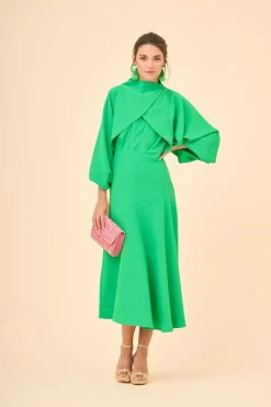 VESTIDO BONNYESTAMPADO VERDE