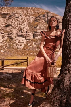 VESTIDO CARLOTTASTERRACOTA