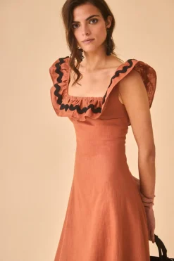 VESTIDO CARLOTTASTERRACOTA