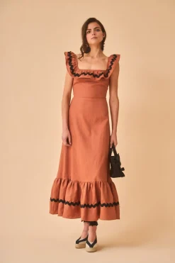 VESTIDO CARLOTTASTERRACOTA
