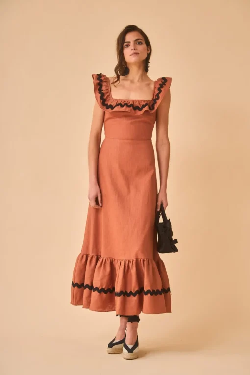 VESTIDO CARLOTTASTERRACOTA