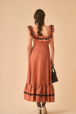 VESTIDO CARLOTTASTERRACOTA