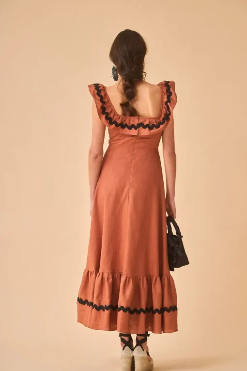 VESTIDO CARLOTTASTERRACOTA