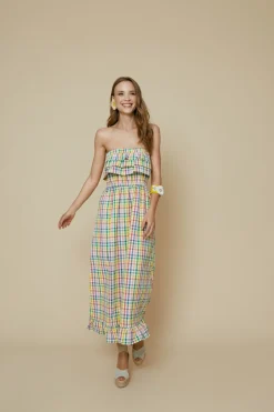 VESTIDO CHECKMULTICOLOR