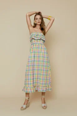 VESTIDO CHECKMULTICOLOR