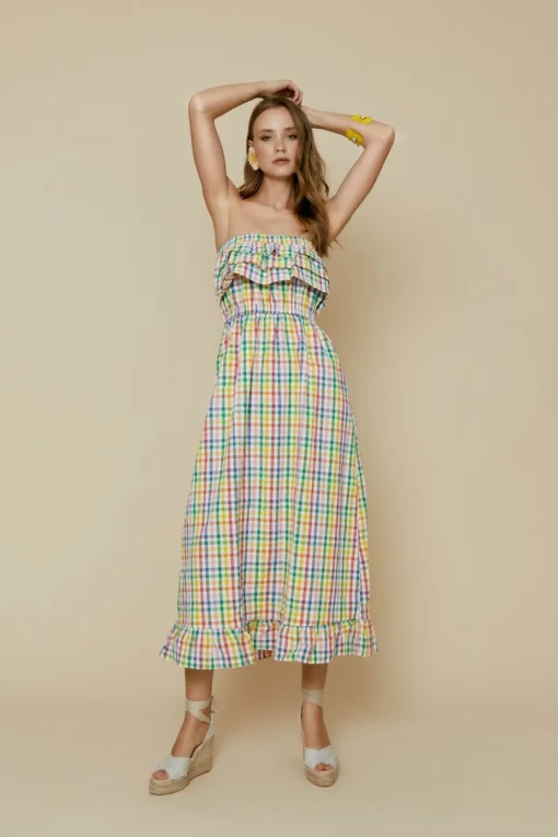 VESTIDO CHECKMULTICOLOR