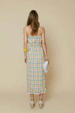 VESTIDO CHECKMULTICOLOR