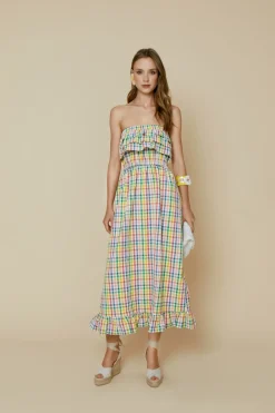 VESTIDO CHECKMULTICOLOR