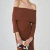 VESTIDO CHOCOBMARRÓN