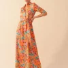 VESTIDO FARFALLENARANJA