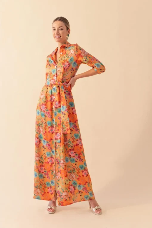 VESTIDO FARFALLENARANJA