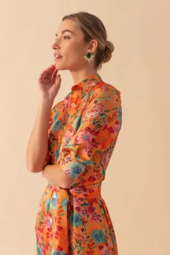 VESTIDO FARFALLENARANJA