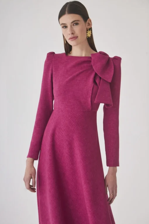 VESTIDO GABRIELESFUCSIA