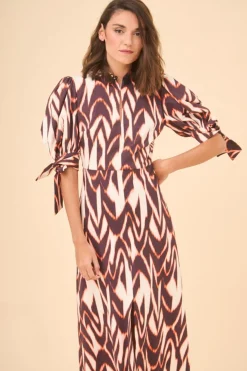 VESTIDO HERVASNARANJA/BEIGE