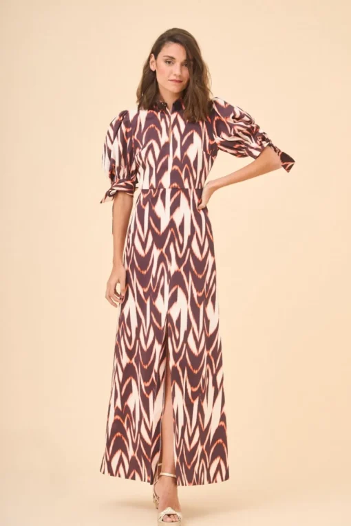 VESTIDO HERVASNARANJA/BEIGE