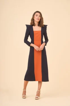 VESTIDO LUCAMARINO/TEJA