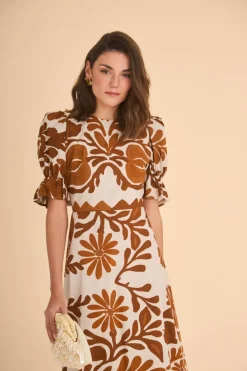 VESTIDO PALOMAEST. MARRON