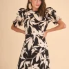 VESTIDO PALOMAESTAMPADO NEGRO