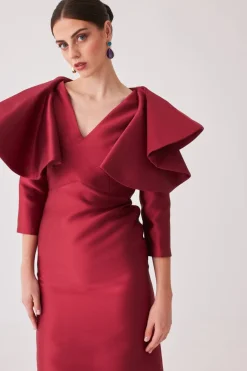 VESTIDO ROCIOMBBURDEOS