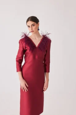 VESTIDO ROCIOMBBURDEOS