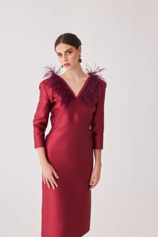 VESTIDO ROCIOMBBURDEOS