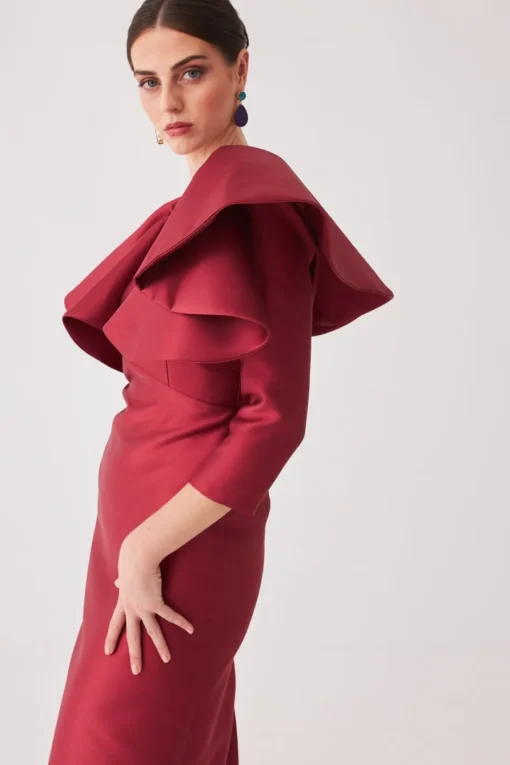 VESTIDO ROCIOMBBURDEOS