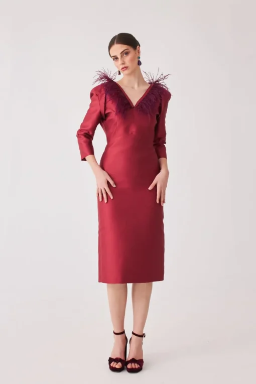 VESTIDO ROCIOMBBURDEOS