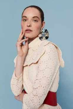 VESTIDO TROQUELBEIGE
