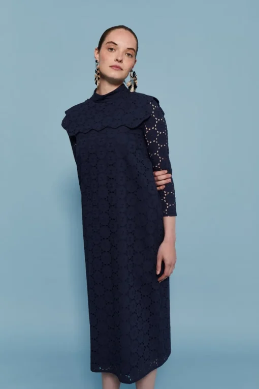VESTIDO TROQUELMARINO