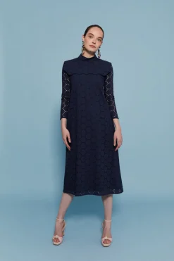 VESTIDO TROQUELMARINO