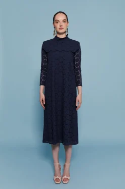 VESTIDO TROQUELMARINO